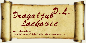 Dragoljub Lacković vizit kartica